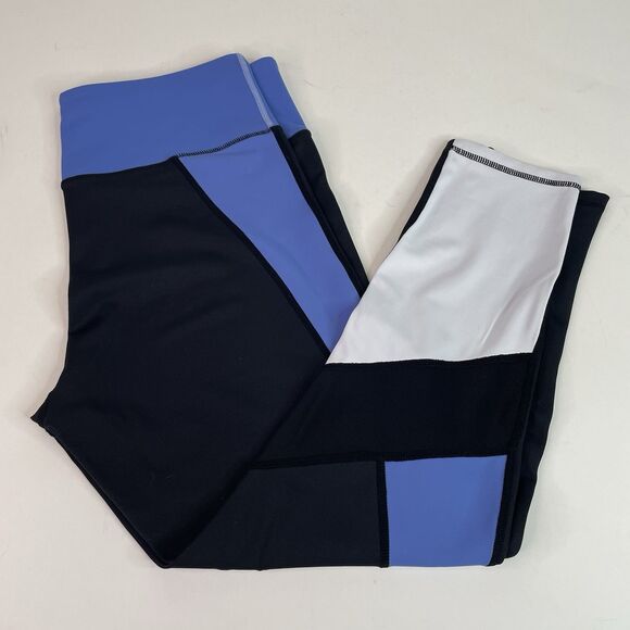 Zyia Active Pants - Zyia Active Leggings 14-16 XL, Blue Multicolored, Pilates Yoga